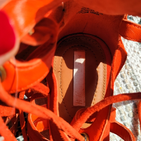 H&M Real Suede Leather Gladiator Sandals - Picture 6 of 16